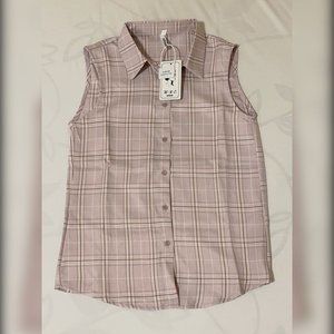 Sleeveless Plaid Top - NWT